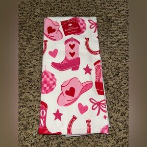 Cowboy Themed Valentines Kitchen Towels (Set of 2)